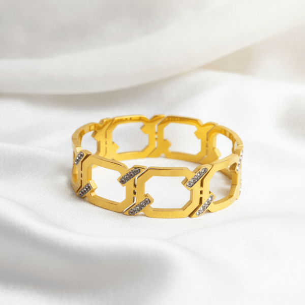 Square Link Charm Bracelet | Radiant Jewels Store