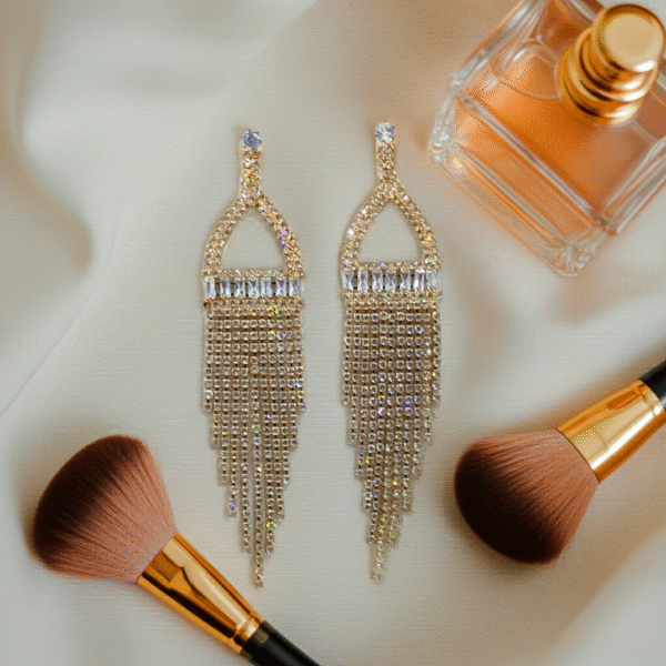 Gold Tassel Earrings RJS| Radiant Jewels Store