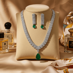 Green AD Necklace Set | Radiant Jewels Store