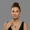 Green Ad Necklace Set | Radiant Jewels Store