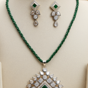 Green Kundan Jewellery Set | Radiant Jewels Store