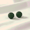 Green Nano Setting Earrings | Radiant Jewels Store