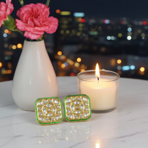 Kundan Polki Earrings | Radiant Jewels Store