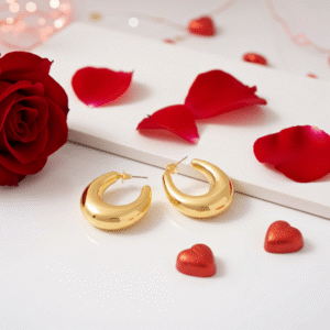 Oval Hoop Earrings | Radiant Jewels Store
