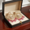 Pink Crystal Earrings RJS| Radiant Jewels Store