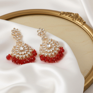 Red Crystal Earrings | Radiant Jewels Store