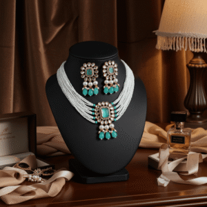 Sky Blue Choker Set (1) | Radiant Jewels Store