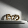 Twisted Hoop Earrings RJS | Radiant Jewels Store