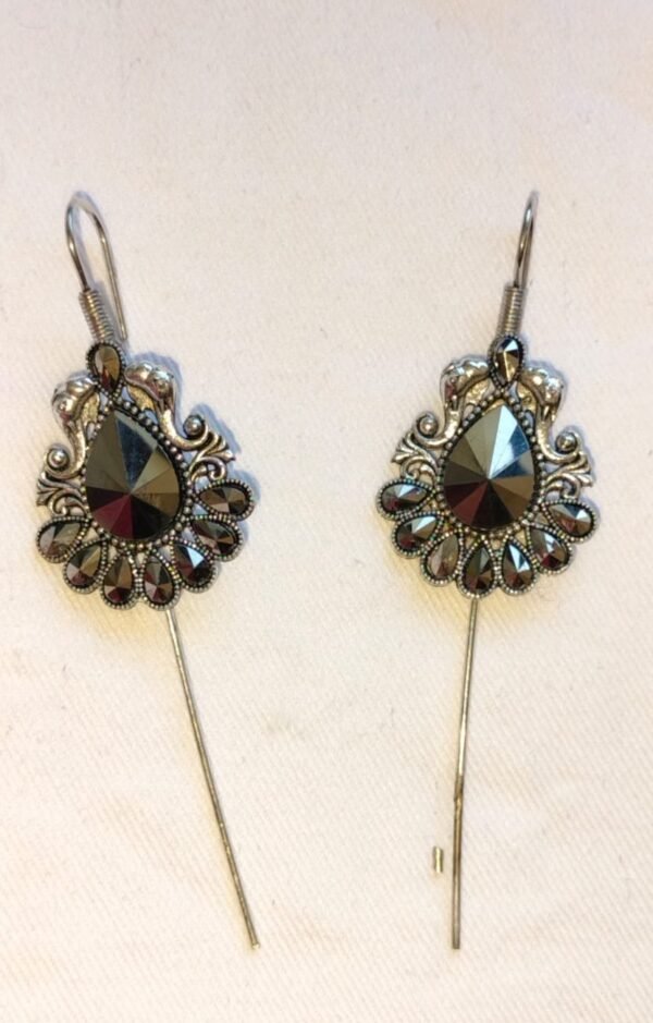 Black Oxidised Ear Pins| Radiant Jewels Store