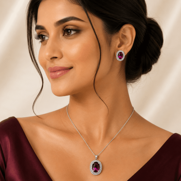 Crystal Necklace Set RJS | Radiant Jewels Store