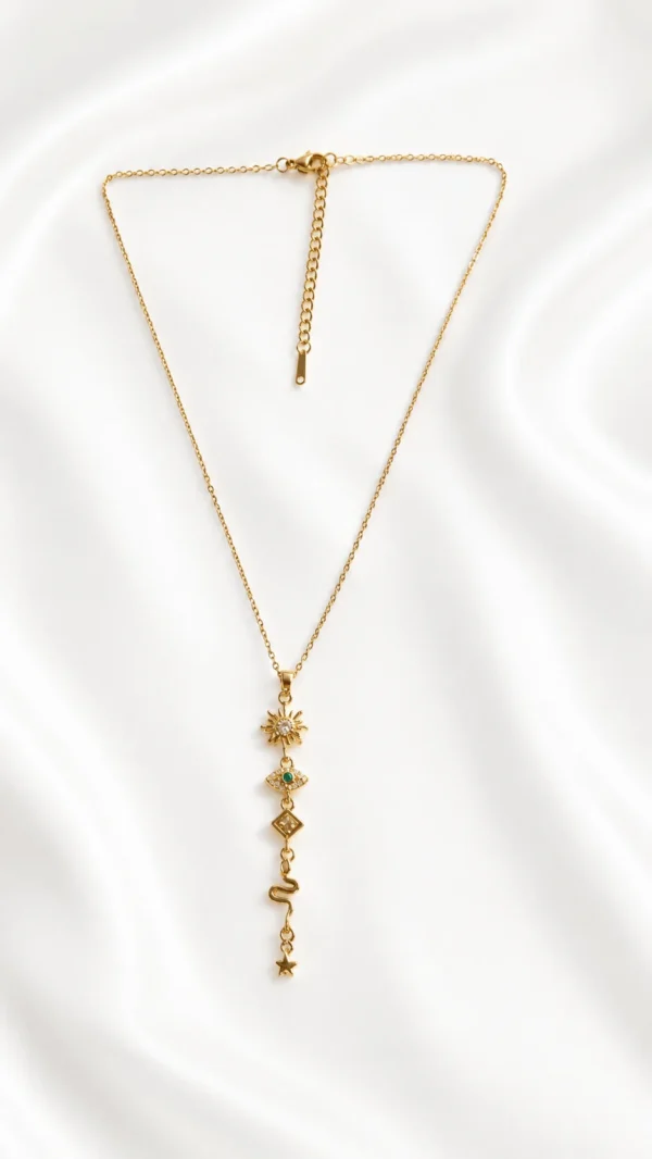 Multi Charm Necklace| Radiant Jewels Store