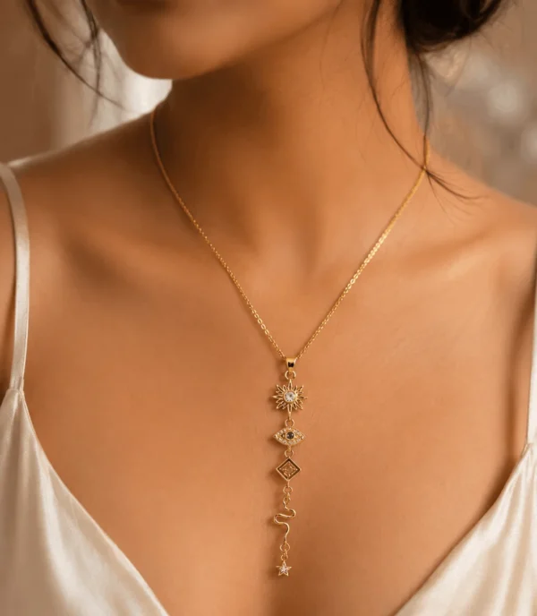Multi Charm Necklace RJS | Radiant Jewels Store